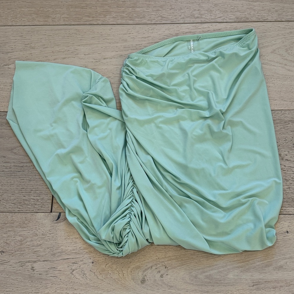 Norma Kamali Diana Collection Side Ruched Long Skirt in Size S/32
